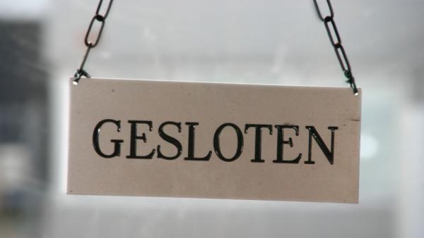 gesloten bordje