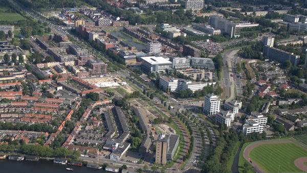 Schipholweg vanuit de lucht